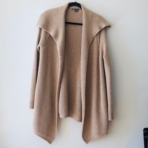 Vince wool knit waterfall shawl cardigan car coat